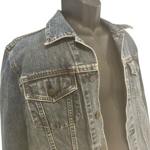 GAP 1969 men’s size medium vintage trucker denim jean  jacket med blue wash ‘02